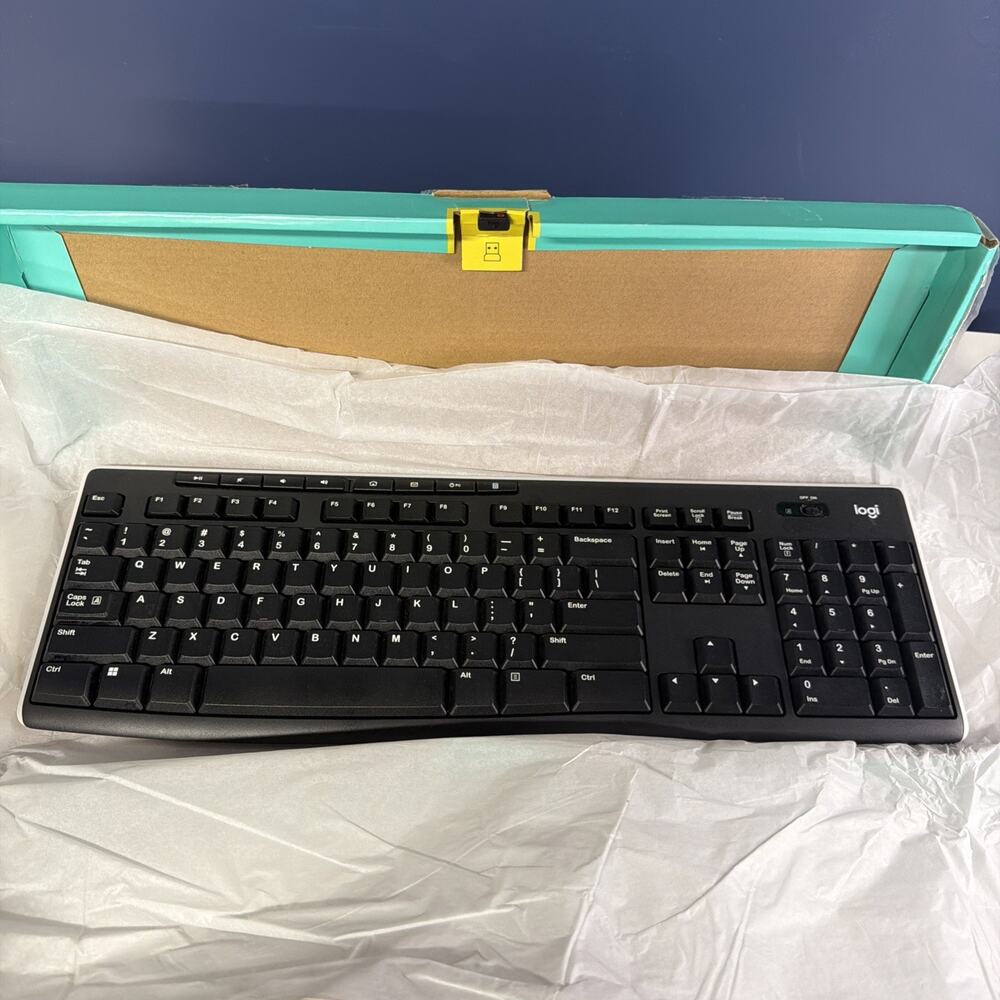Logitech K270 Wireless Keyboard PC/MAC Includes Unifying Receiver